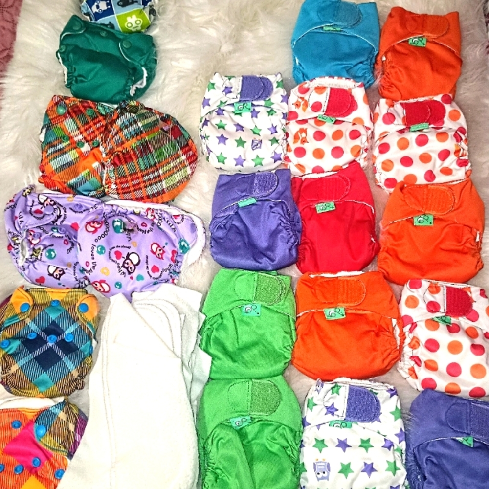 Cloth Diaper Lot Tots Bots and Lil Joey